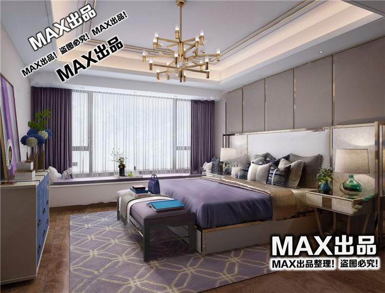 杭州阳光城文澜府后现代卧室ID：247444.jpg
