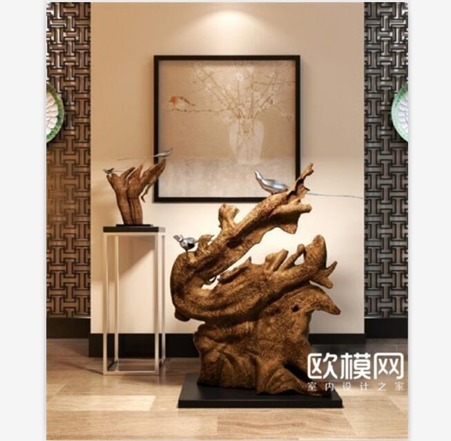 2009 现代中式根雕组合.jpg