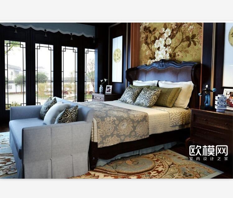 2009 新中式卧室床具组合.jpg