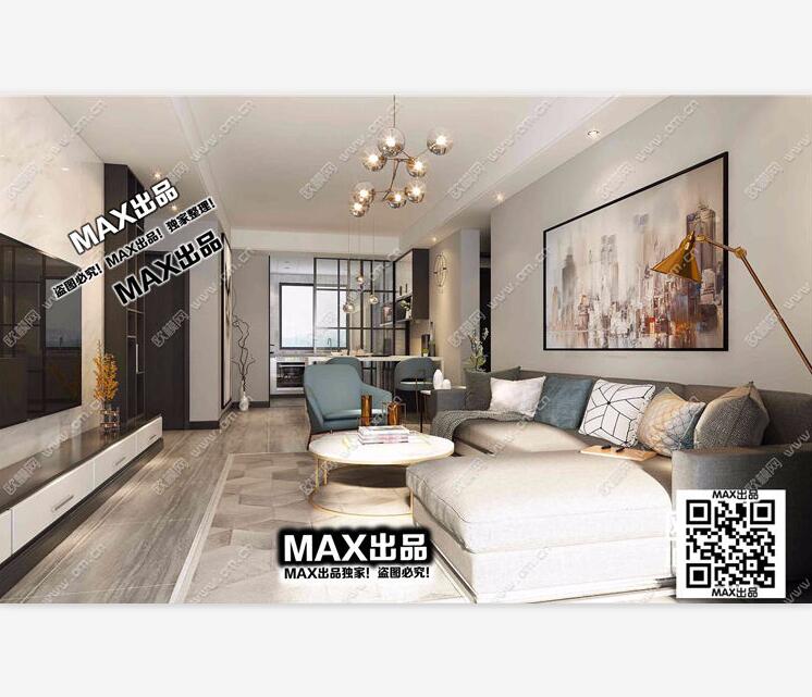 现代客厅3Dmax模型 (83).jpg