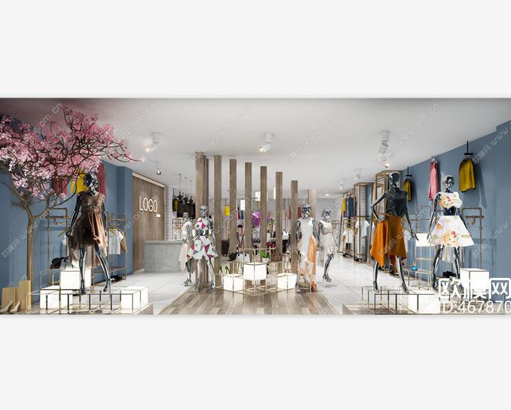 工业风女装店门面3D模型ID：467870.jpg