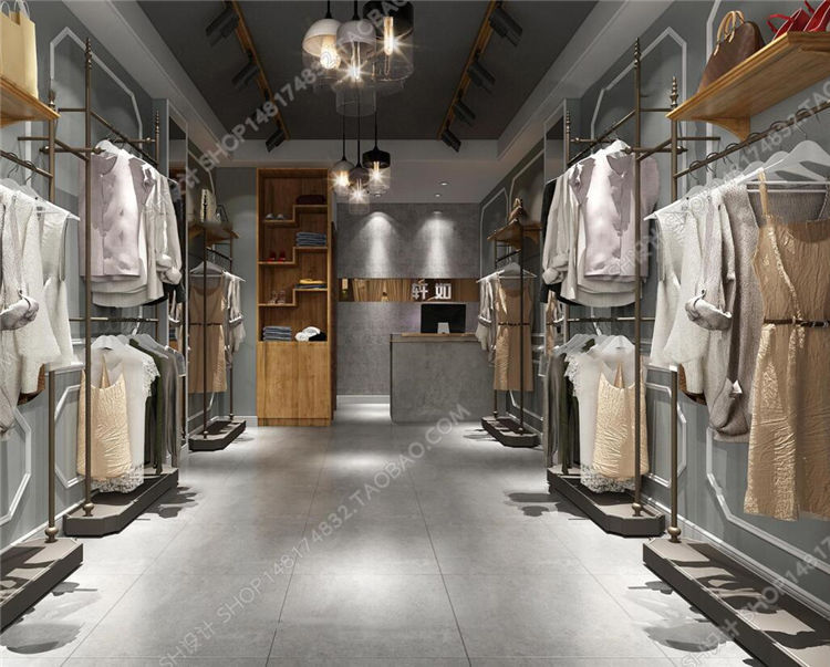 工业风女装服装店3D模型ID：357861.jpg