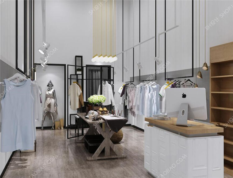 现代服装店3D模型ID：417022.jpg
