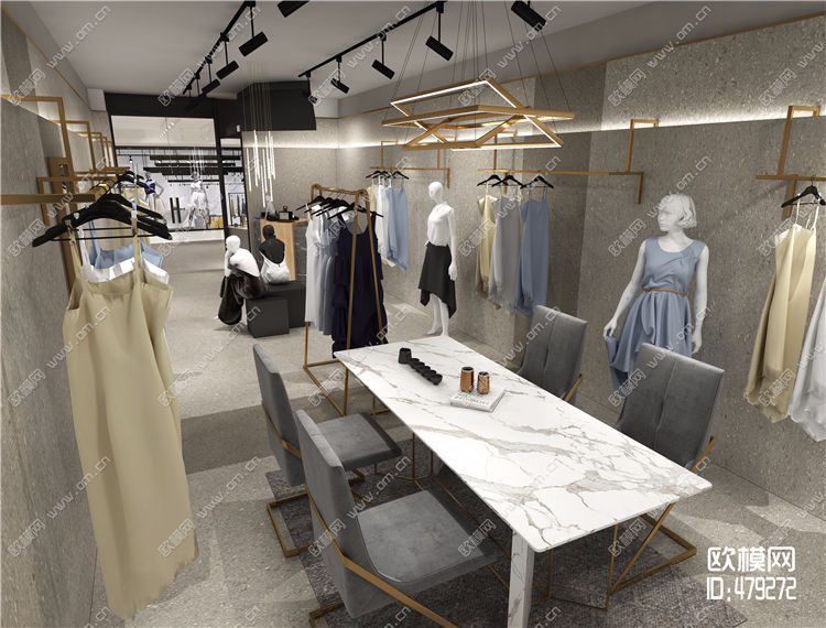 现代服装店3D模型ID：479272.jpg