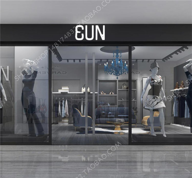 现代服装店门面3D模型ID：329793.jpg