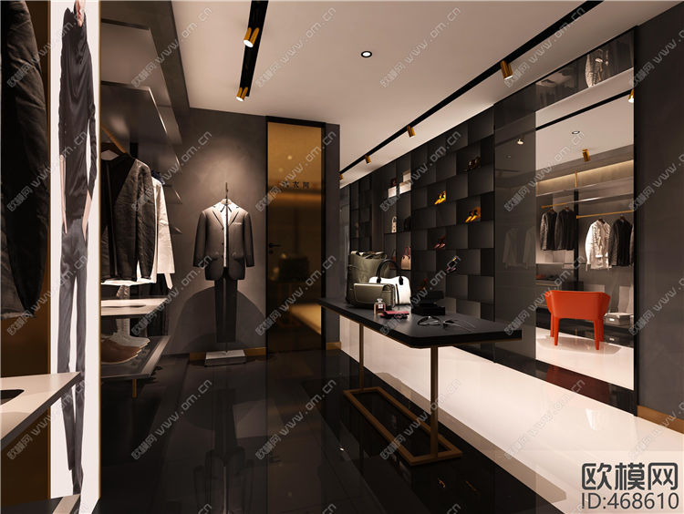 现代服装品牌定制店3D模型ID：468610.jpg