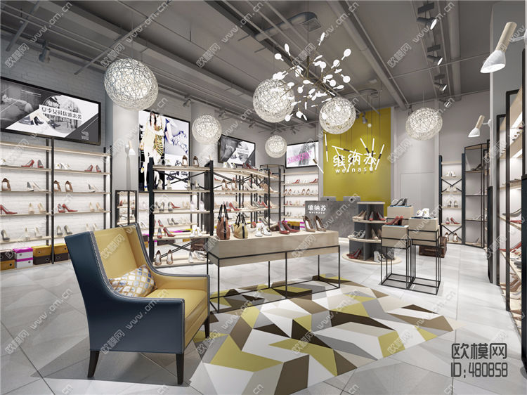 现代女士鞋店3D模型ID：480858.jpg