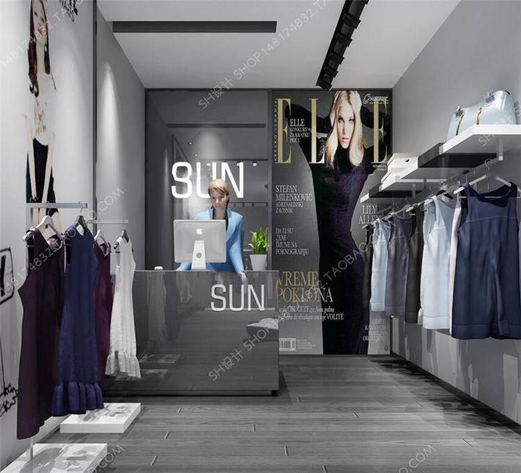 现代女装服装服饰专卖店3D模型ID：329216.jpg