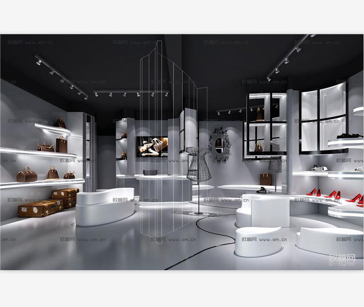 现代时尚服装店3d模型ID：352193.jpg